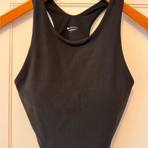 Athleta Black Fitted Sleeveless Tank Top